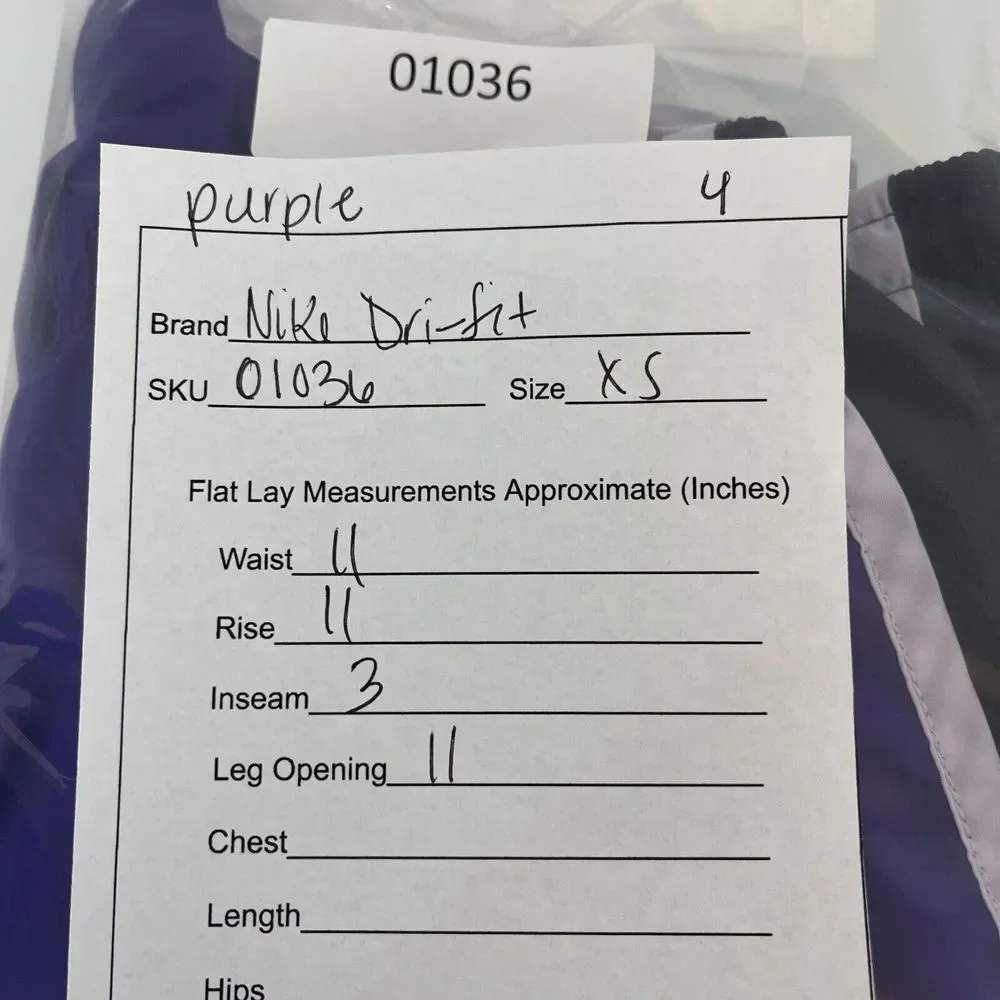 Nike Dri-Fit Womens Shorts Size XS Purple Lined Activewear‎ Running